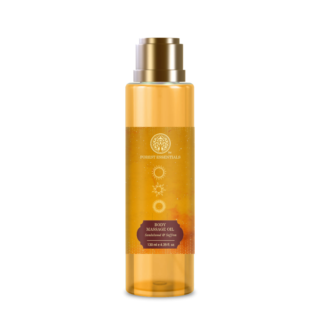 Forest Essentials Body Massage Oil Sandalwood & Saffron | Grocsy