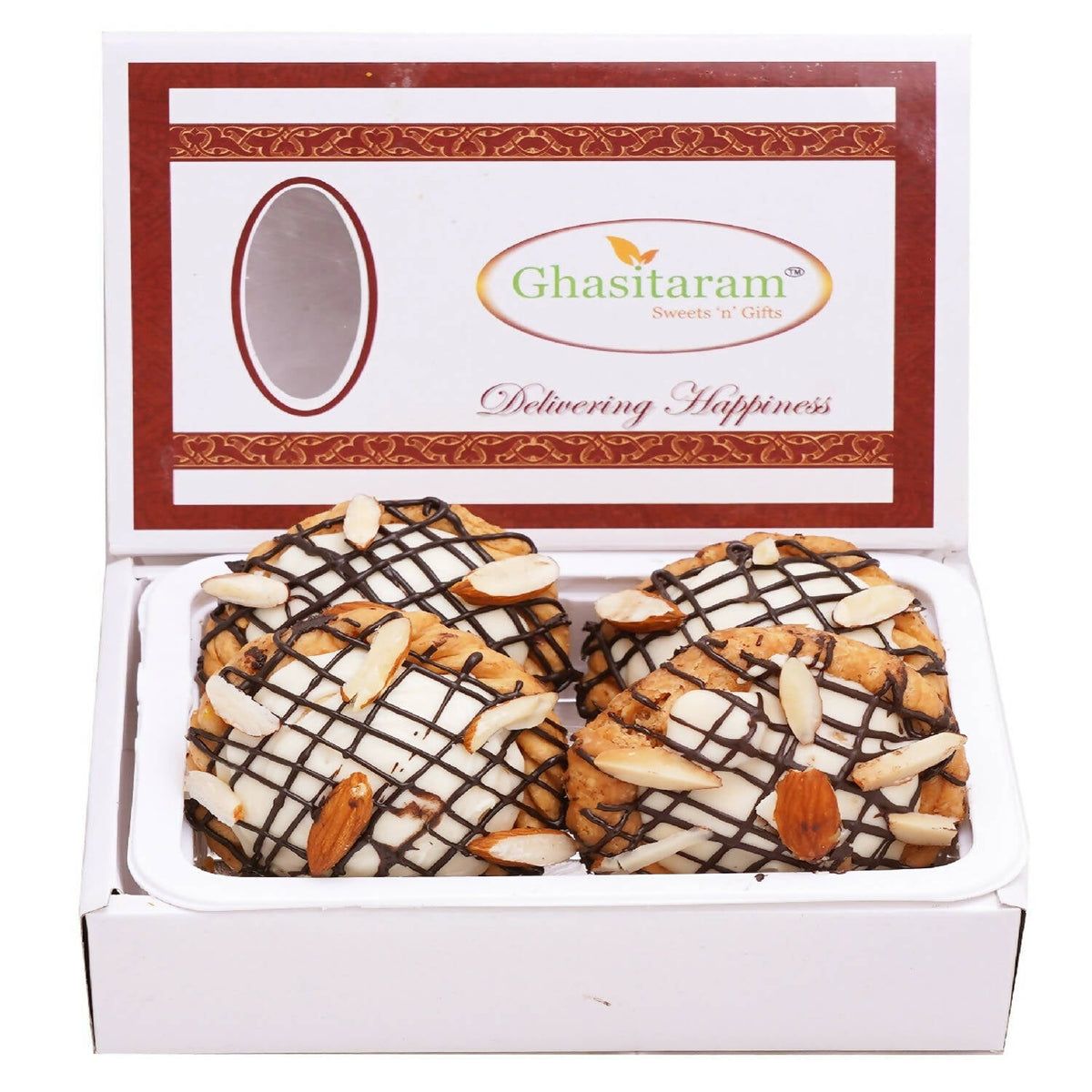Ghasitaram Chocolate Filled Chandrakala | Grocsy