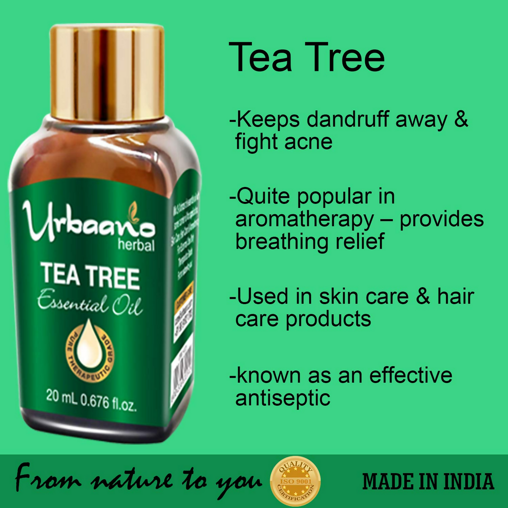 Urbaano Herbal Tea Tree Essential Oil | Grocsy
