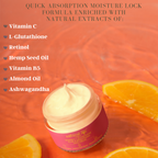 Natural Vibes Vitamin C + Glutathione Glow & Brightening Face Day & Night Cream | Grocsy