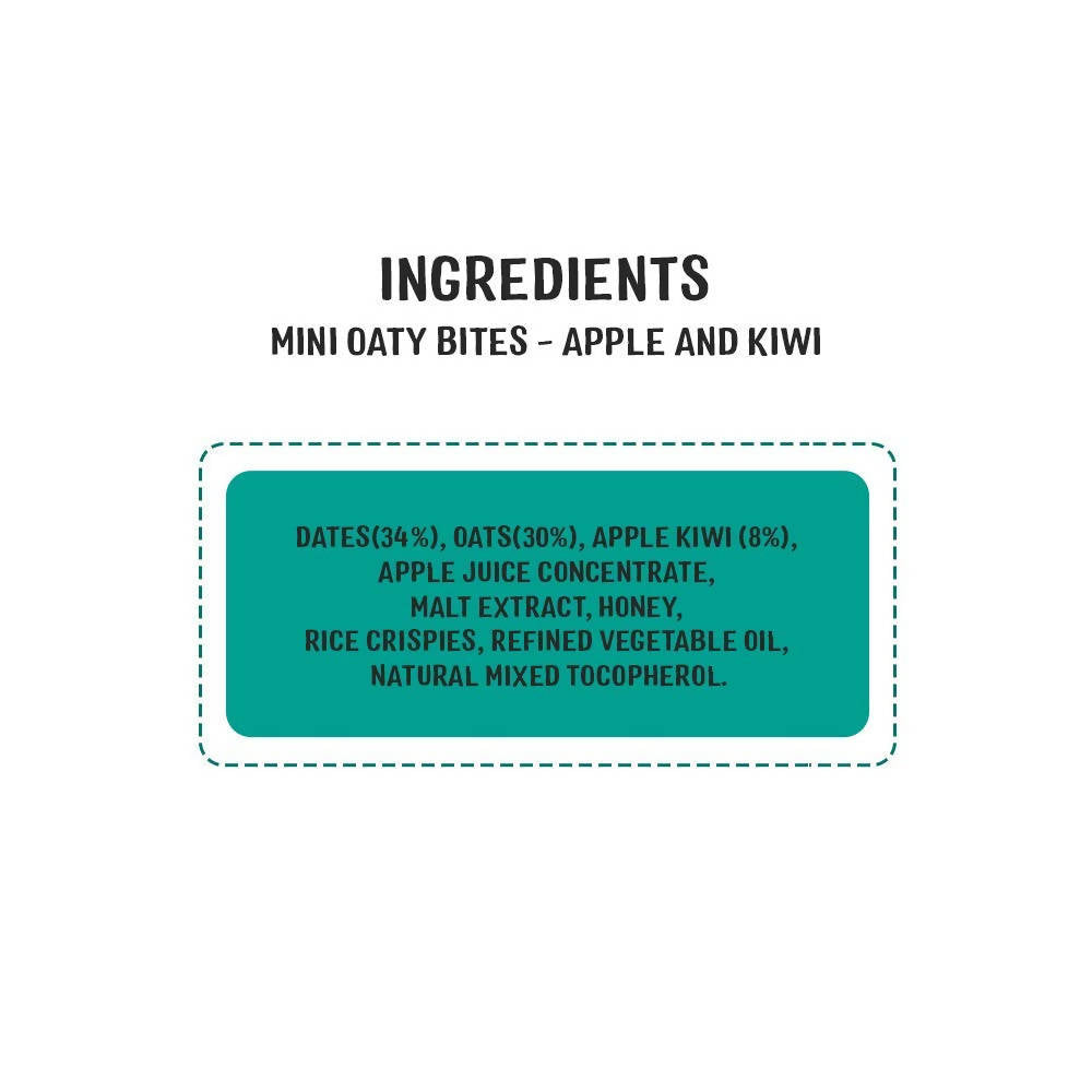 Timios Mini Oaty Bites Apple and Kiwi Finger Food for Toddlers | Grocsy