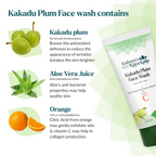 Kulsum's Kaya Kalp Kakadu Plum Face Wash Daily Face Care For Deep Cleanses,Refreshes & Brightens With Vitamin C | Grocsy