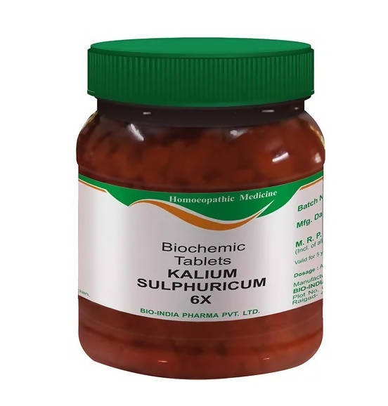 Bio India Homeopathy Kalium Sulphuricum Biochemic Tablets | Grocsy
