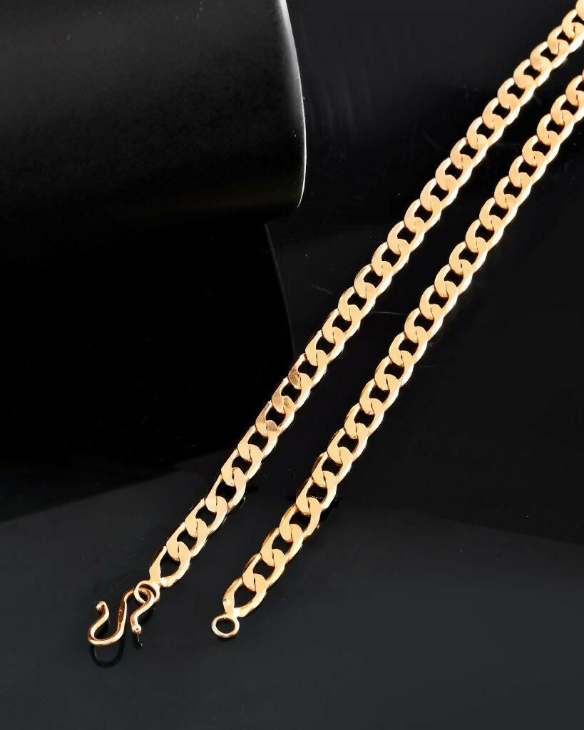 VOJ Gold-Polished Chain For Men | Grocsy