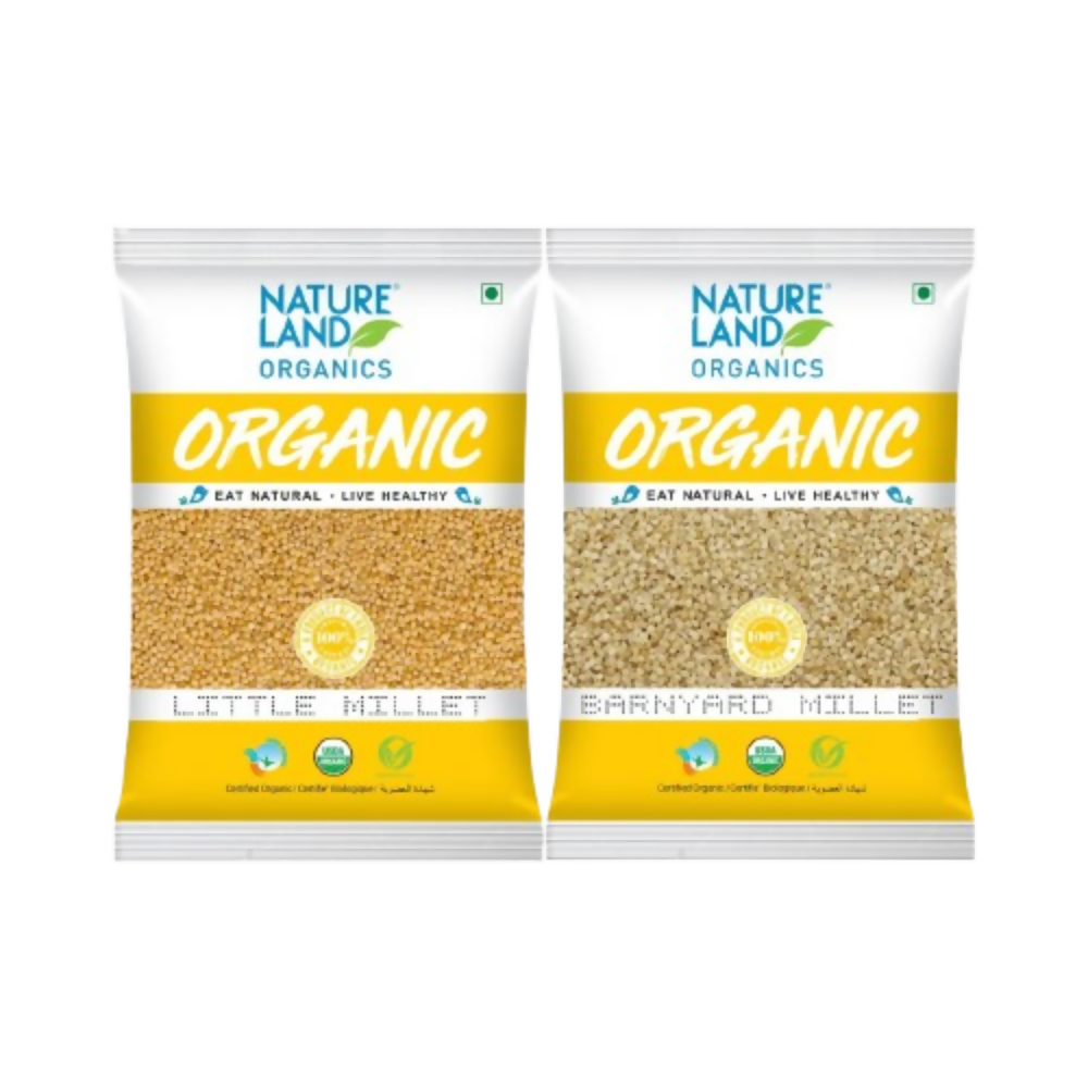 Nature Land Organics Little Millet+Barnyard Millet | Grocsy