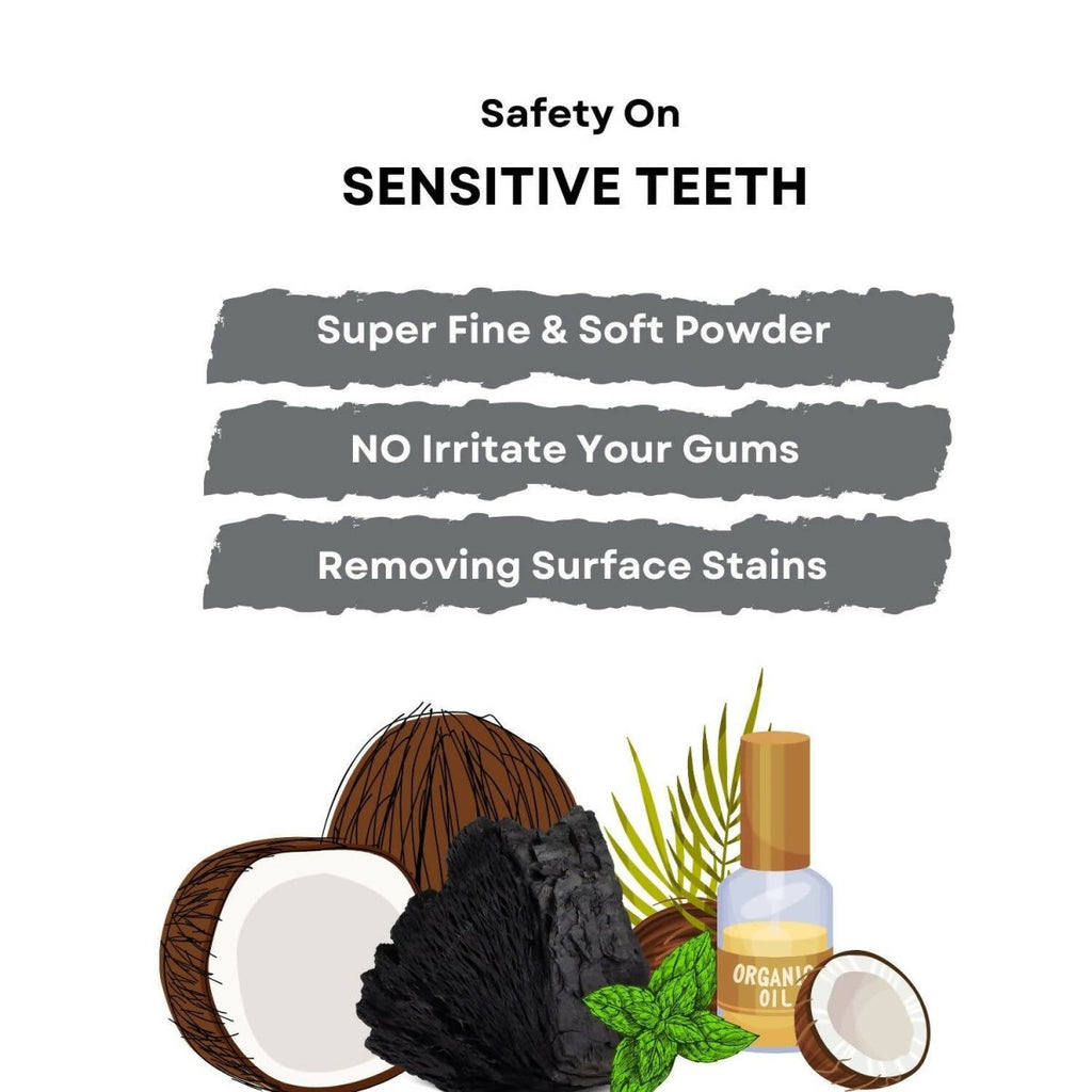 Aravi Organic Teeth Whitening Activated Charcoal Powder | Grocsy