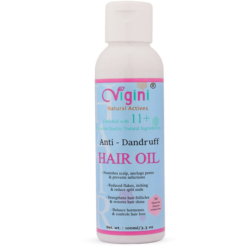 Vigini Anti Dandruff Itchy Scalp Hair Care Oil for Men Women Anti Hair Fall | Grocsy