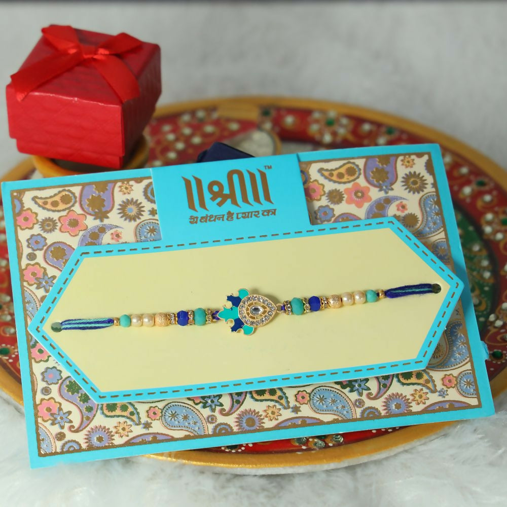 Indianvibez Kundan With Minakari Rakhi Collection | Grocsy