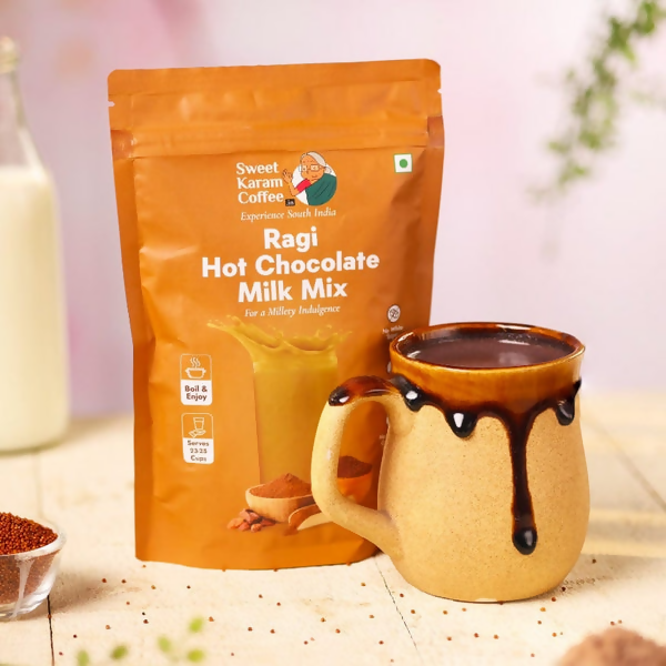 Sweet Karam Coffee Ragi Hot Chocolate Milk Mix | Grocsy