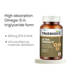 TrueBasics Ultra Omega 3 Fish Oil Capsules for Women & Men | Grocsy
