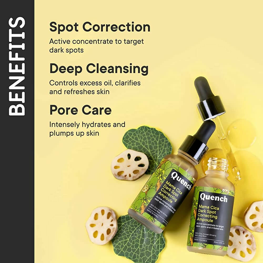 Quench Botanics Mama Cica Dark Spot Correcting Ampoule - Korean Skincare | Grocsy