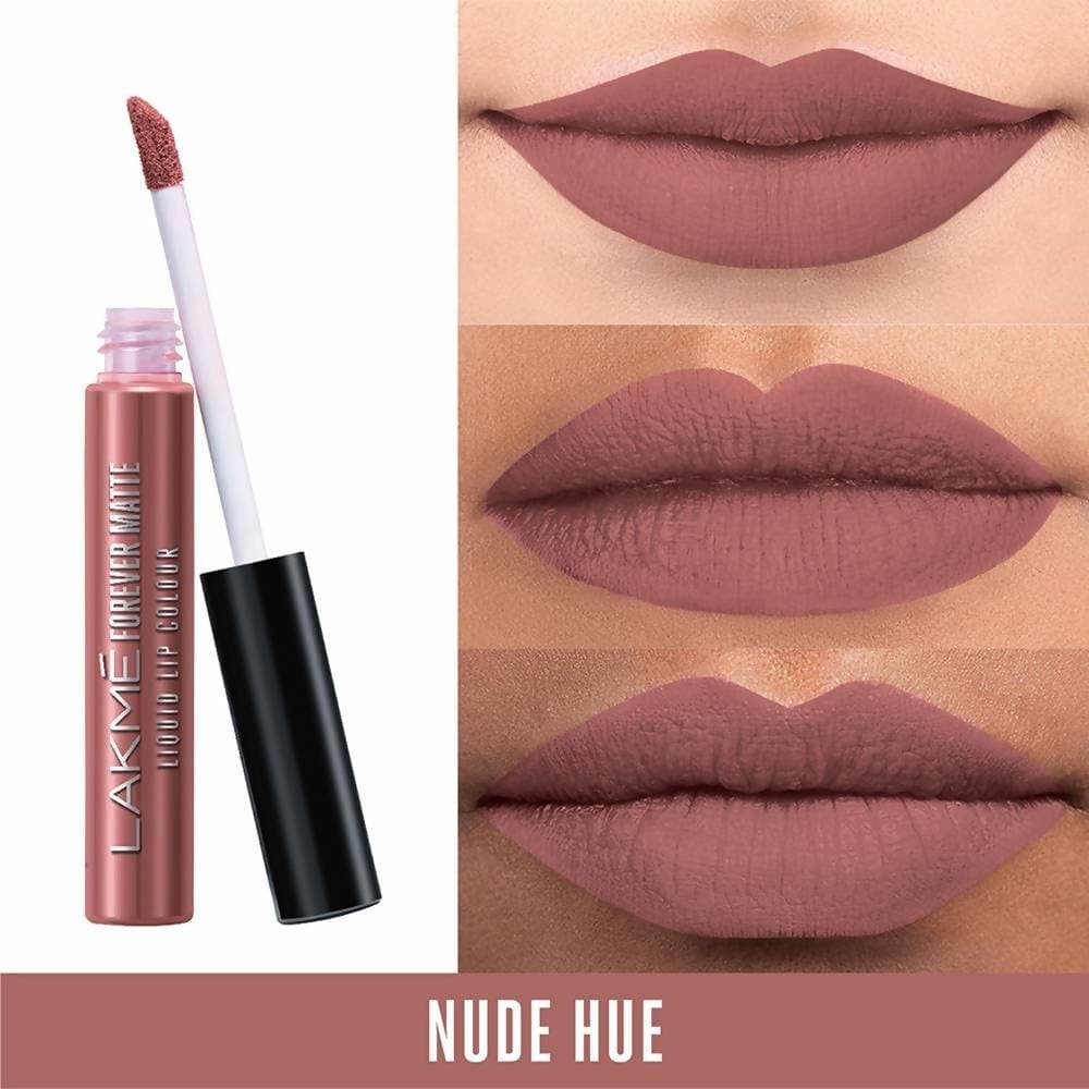 Lakme Forever Matte Liquid Lip Colour - Nude Hue | Grocsy
