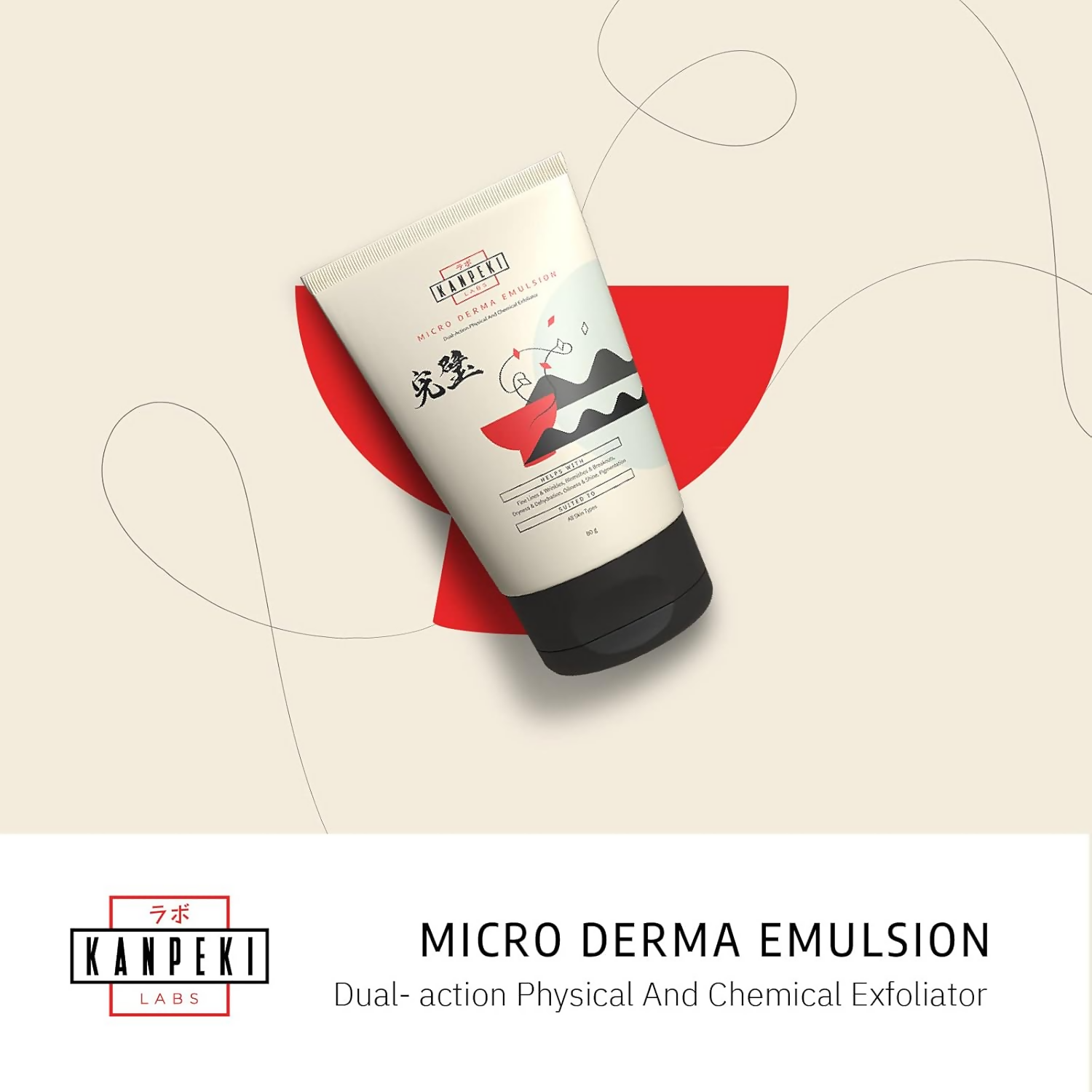 Kanpeki Labs - Micro Derma Emulsion Facial Exfoliator | Grocsy