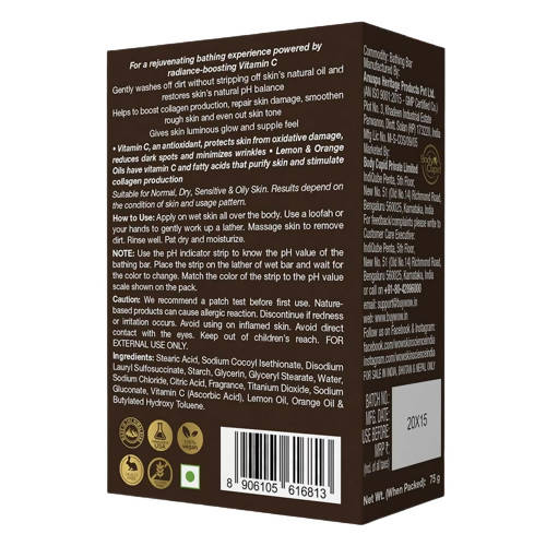 Wow Skin Science Brightening Vitamin C Bathing Bar | Grocsy