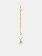 Ruby Raang Green Kundan Tikka | Grocsy