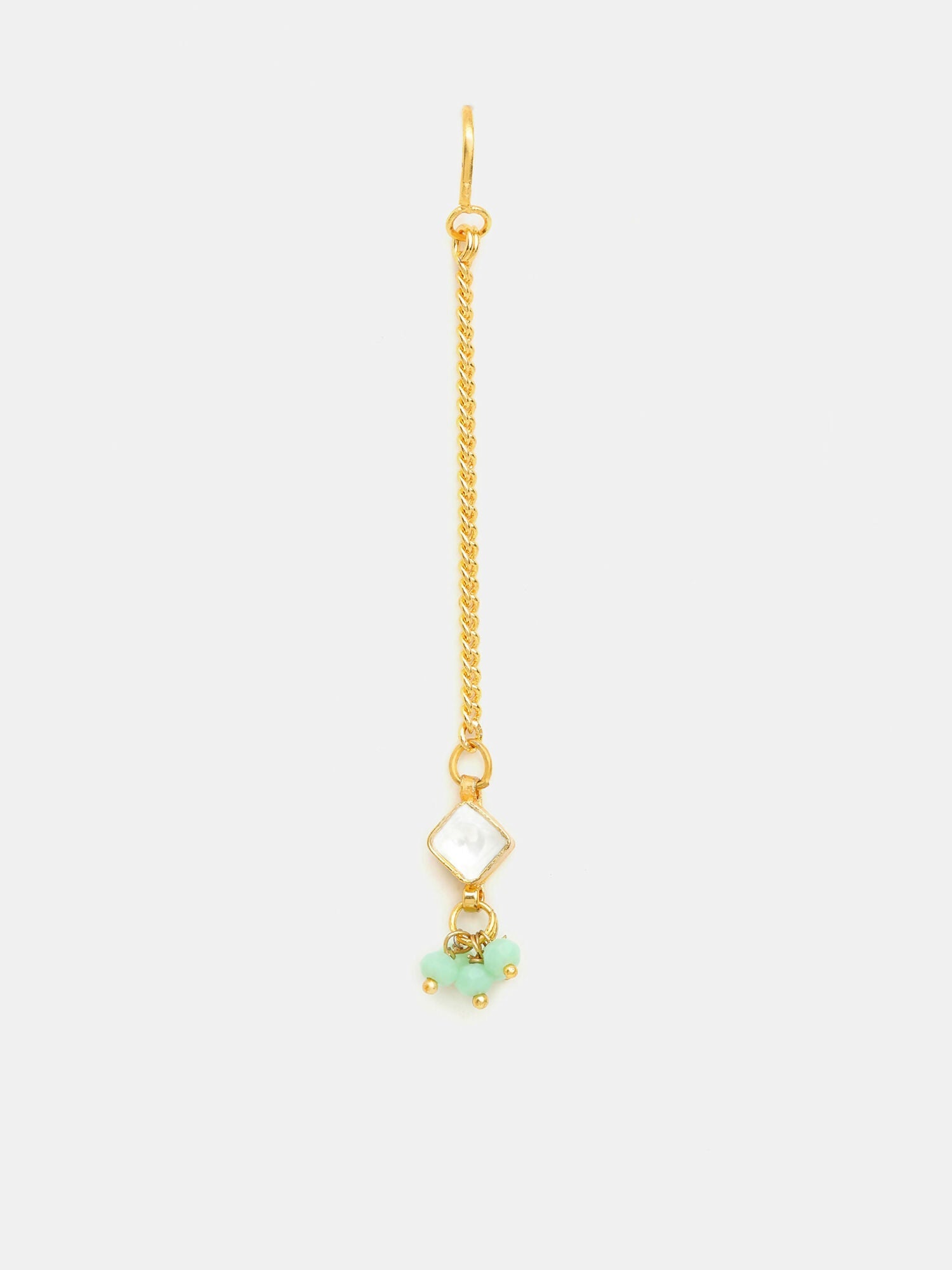 Ruby Raang Green Kundan Tikka | Grocsy