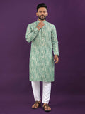 Anaita Sea Green Digital Print Kurta | Grocsy