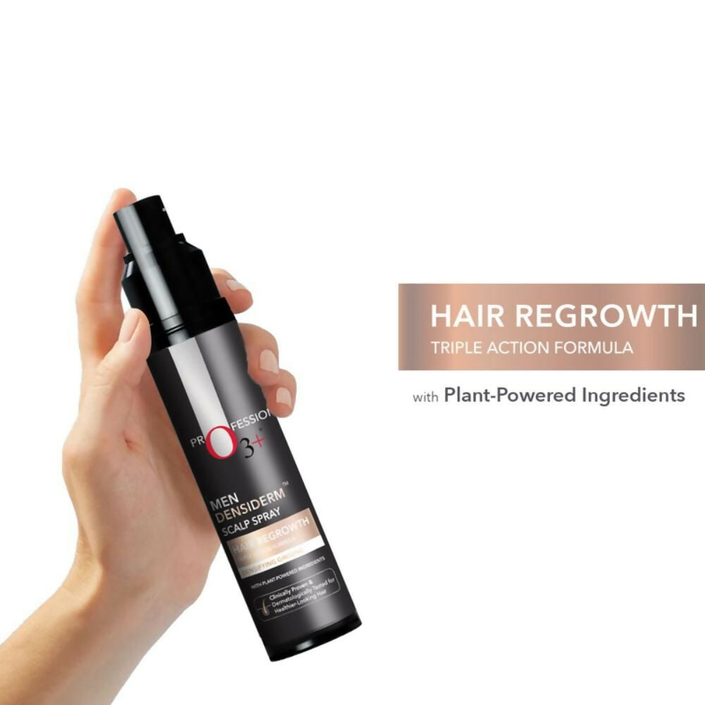 Professional O3+ Men Densiderm Hair Growth Scalp Serum Spray For Anti Hair Loss With Ginseng | Grocsy