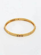 NVR Women Set of 4 Gold Plated Artificial Stone Bangle | Grocsy