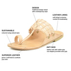 Stepsoft Natural Leather Kolhapuri Chappals For Men – Ideal For Kurta & Ethnic Wear | Grocsy