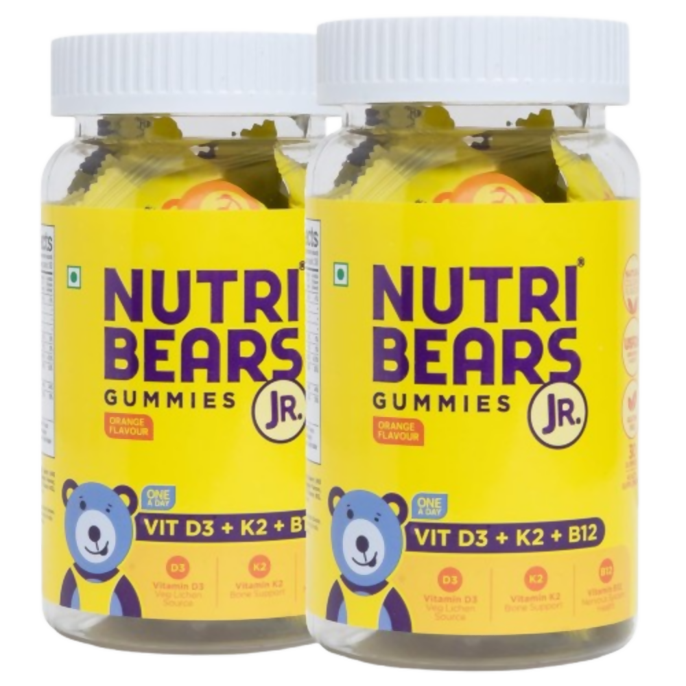 NutriBears Kids Vitamin D3,K2 & B12 Gummies | Grocsy