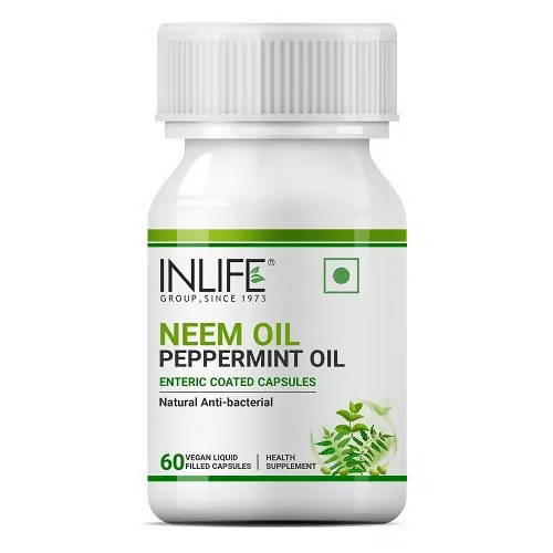 Inlife Neem Oil Peppermint Oil Capsules | Grocsy