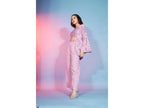 Pink Georgette Sequence With Thread Designer Co-Ord Set - Flory | Grocsy