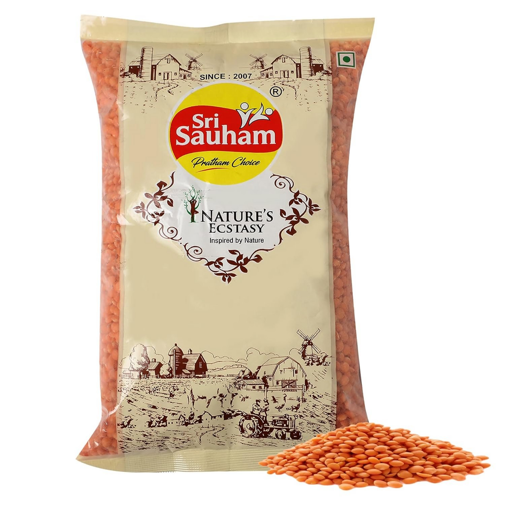 Sri Sauham Premium Lal Malka Dal Fresh Sabut Masoor Dal | Grocsy