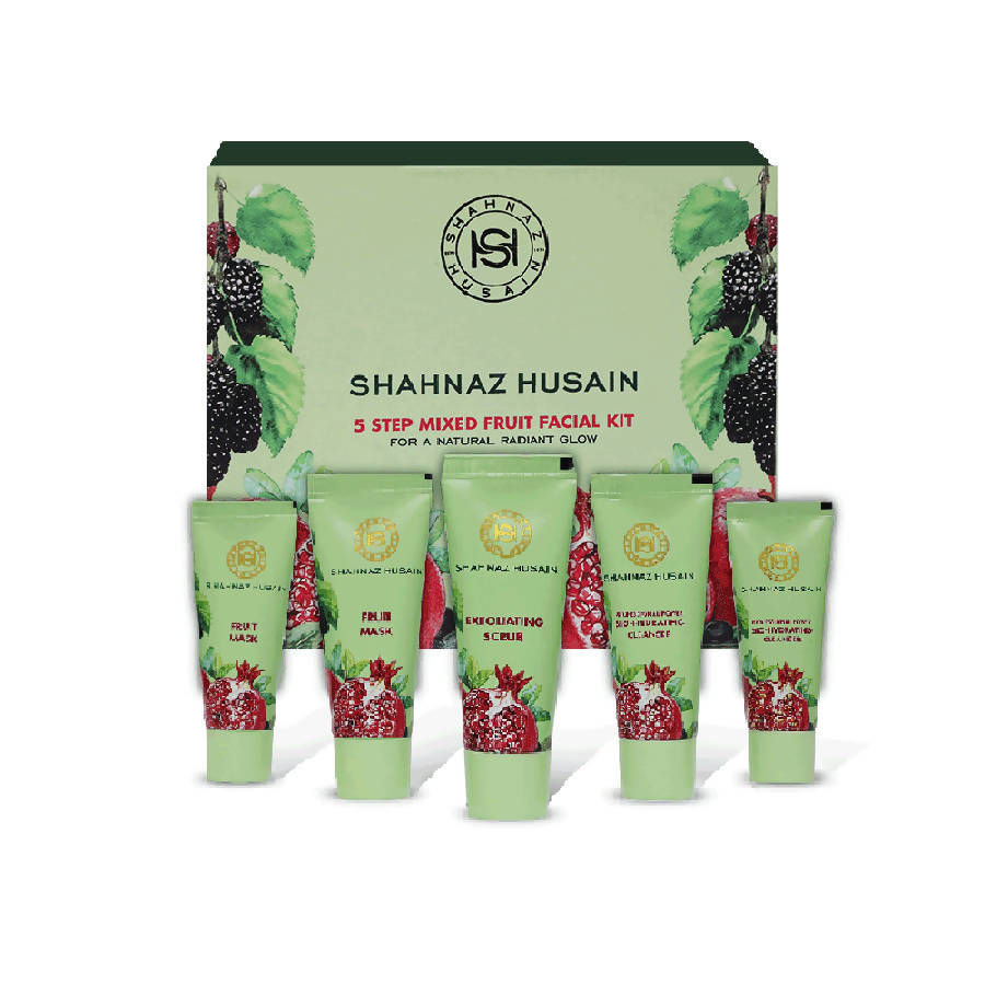 Shahnaz Husain 5 Step Mixed Fruit Facial Kit | Grocsy
