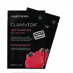 Glamveda Pomegranate Sheet Mask- Brightening & Radiance | Grocsy