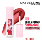Maybelline New York Lifter Plump - Plumping Lip Gloss - Hot Chili | Grocsy