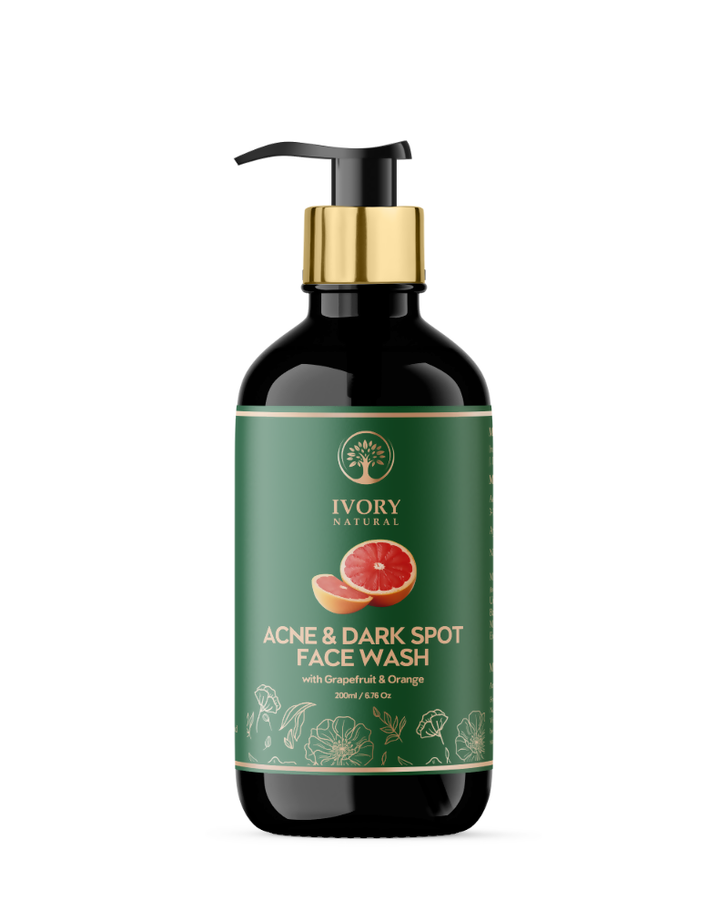 Ivory Natural Acne & Dark Spot Face Wash For Moisturize, Replenish, And Promote Skin Clarity | Grocsy