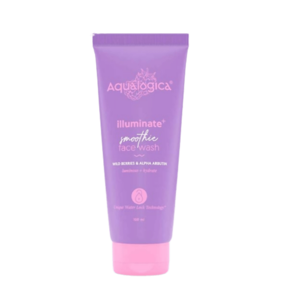 Aqualogica Illuminate+ Smoothie Face Wash With Wild Berries & Alpha Arbutin | Grocsy