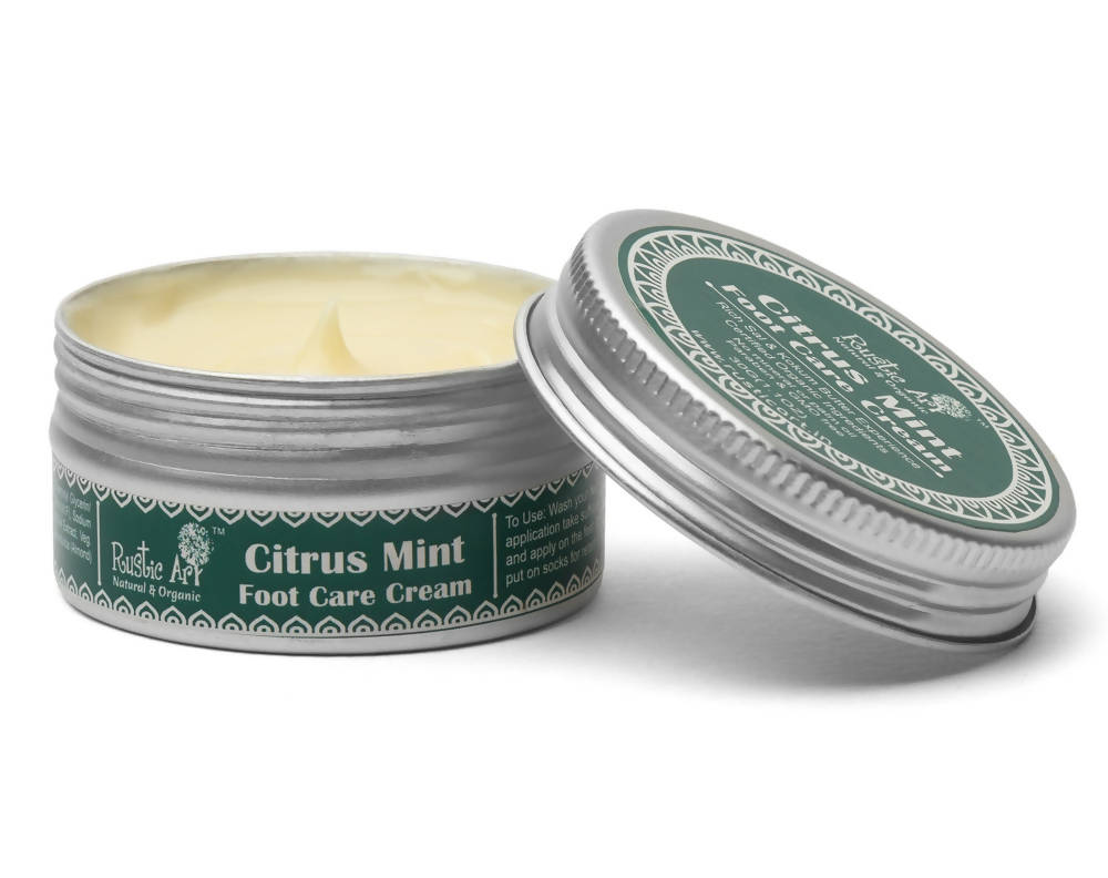 Rustic Art Citrus Mint Foot Care Cream | Grocsy