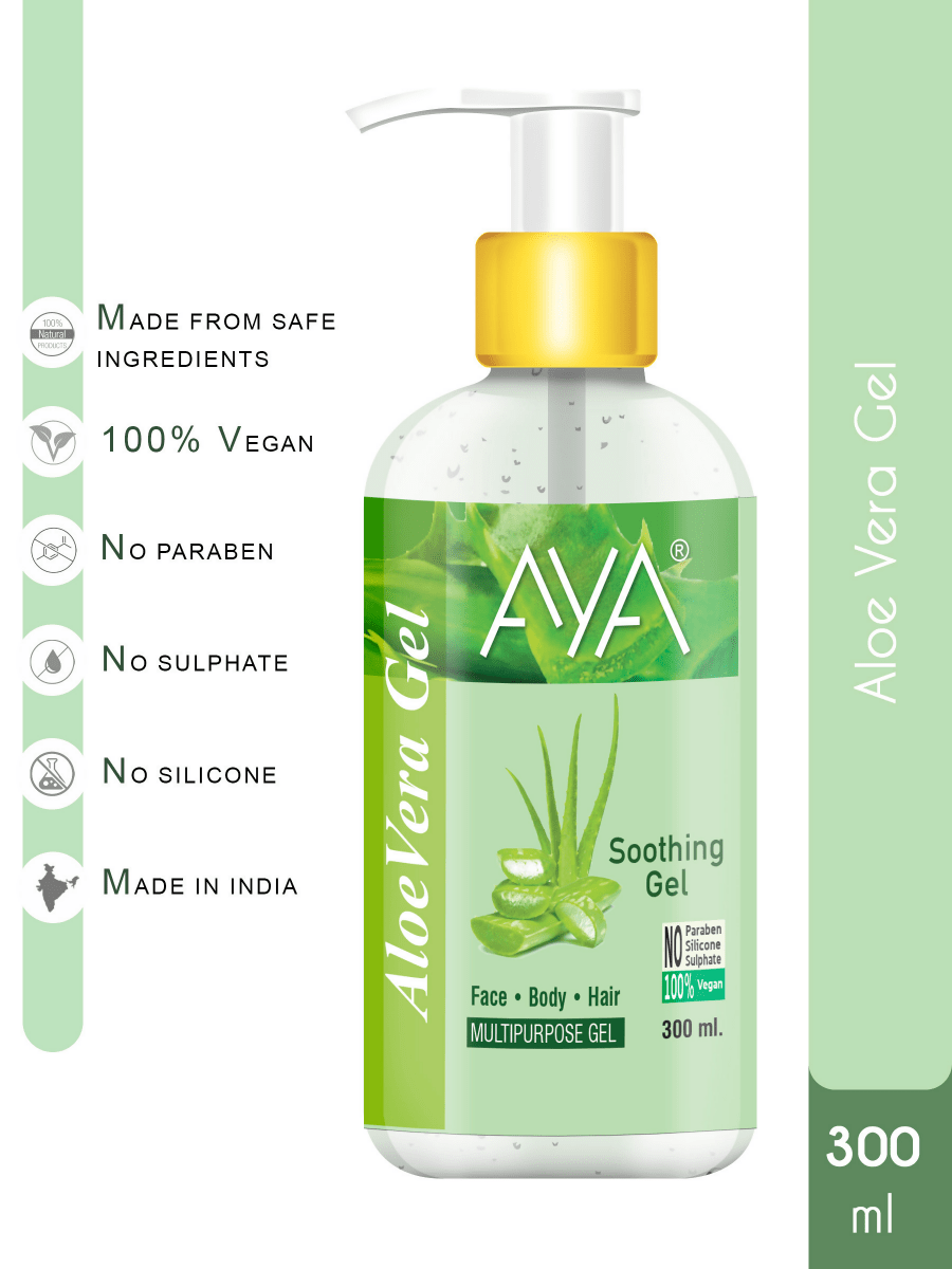 AYA Multipurpose Aloe Vera Gel For Face, Hair & Body | Grocsy