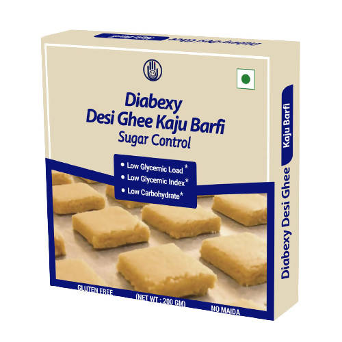Diabexy Desi Ghee Sugar Free Kaju Barfi for Diabetics | Grocsy
