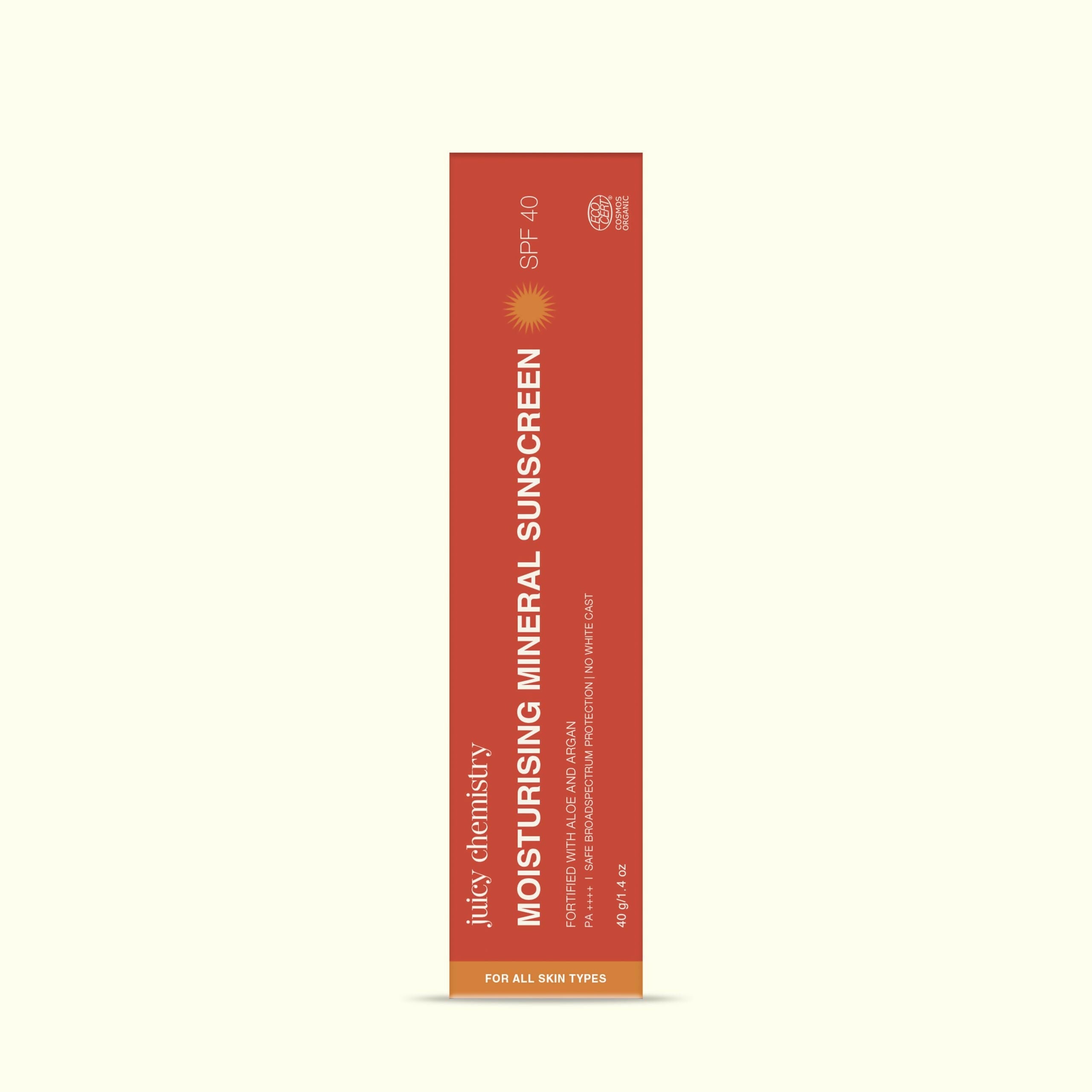 Juicy Chemistry Moisturising Mineral Sunscreen SPF 40 | Grocsy
