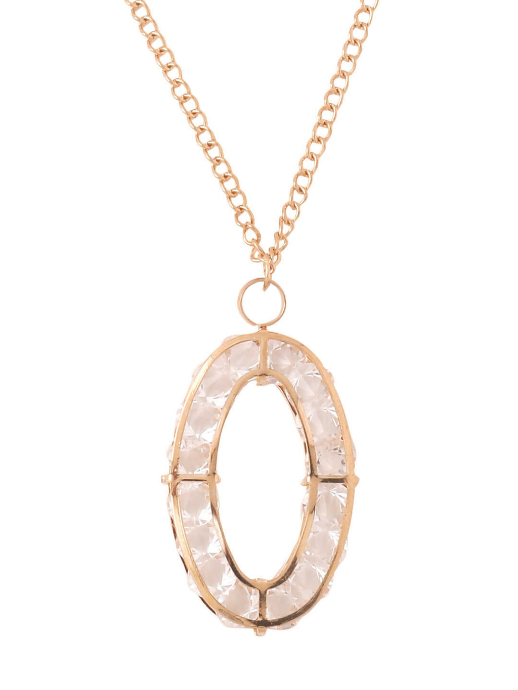 NVR Women Gold-Polished Oxidised Bohemian Necklace | Grocsy