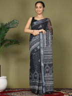 Shree Shyam Fashion Cotton Black Saree | Grocsy