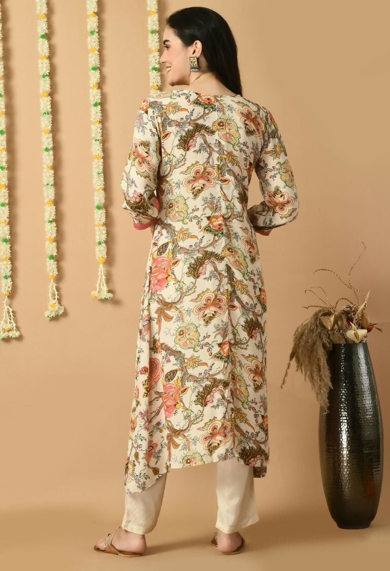 Joban Fashion White Maslin Kurta Set | Grocsy
