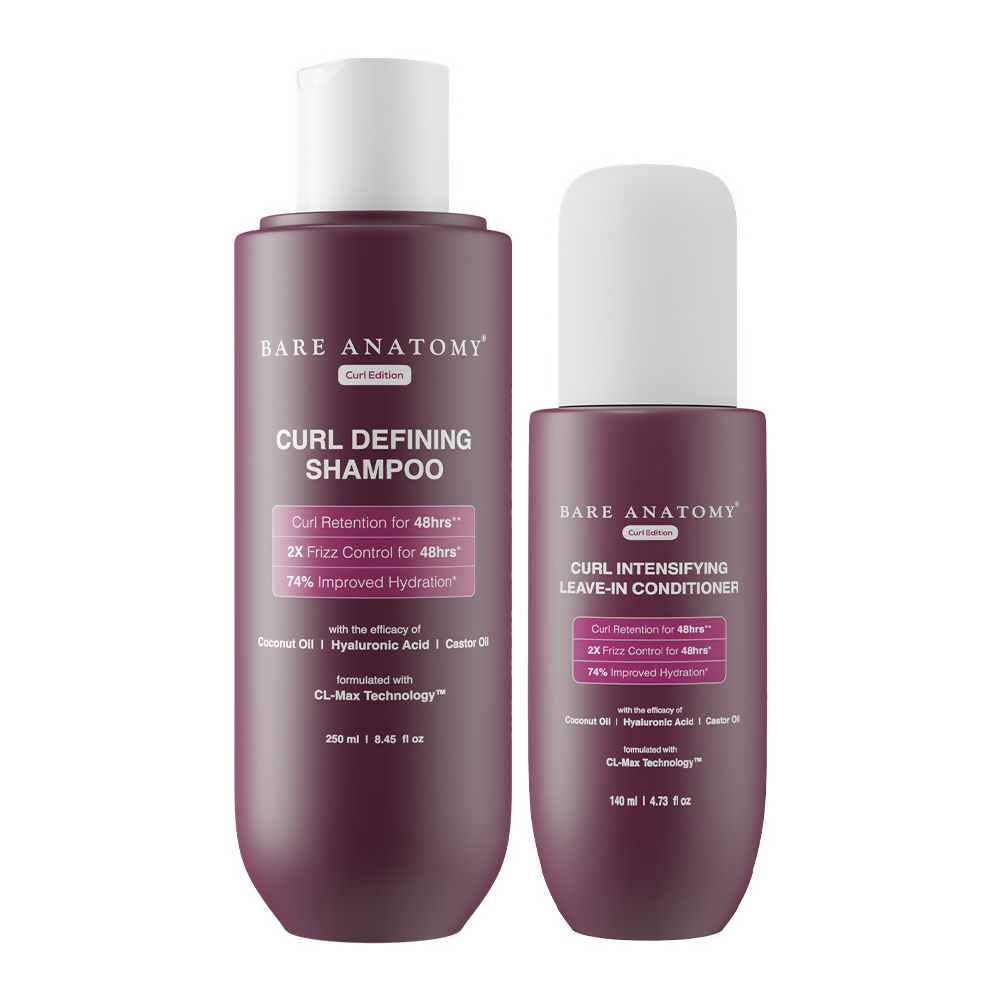 Bare Anatomy Curl Defining Shampoo & Leave-In Conditioner Duo | Grocsy