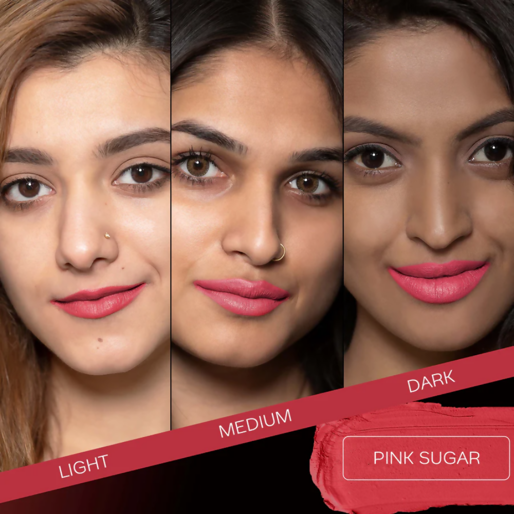 Faces Canada Weightless Matte Finish Lipstick - Pink Sugar 04 | Grocsy