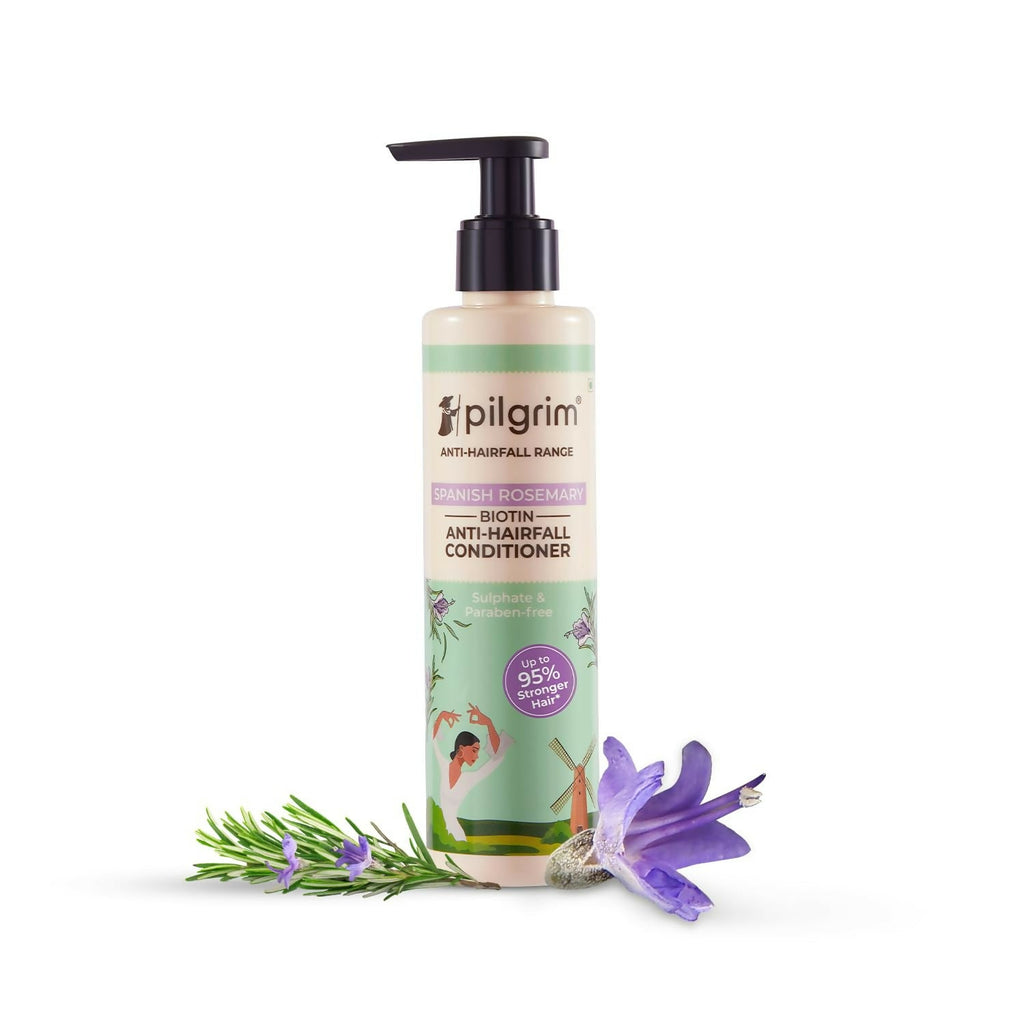 Pilgrim Spanish Rosemary & Biotin Anti Hairfall Conditioner For Reducing Hair Loss & Breakage | Grocsy