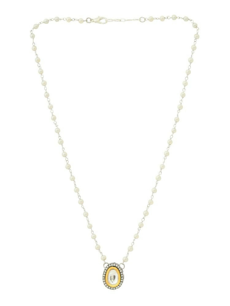 Beaded Kundan Necklace - Ruby Raang | Grocsy