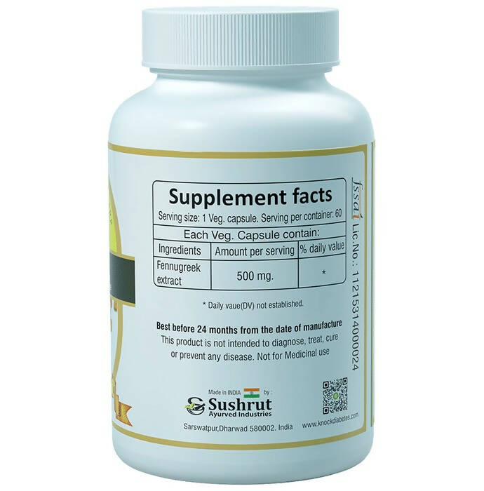 Sushrut Ayurved Good Health Fennugreek Veg Capsules | Grocsy