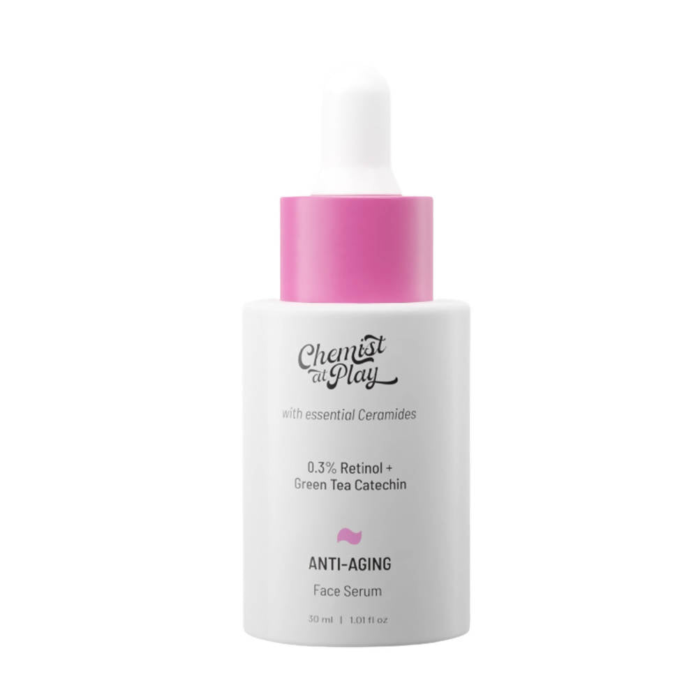 Chemist At Play Anti-Aging Face Serum For Dry, Mature Oily Skin, Reduces Wrinkles, Fine Lines, Age Spots | Grocsy
