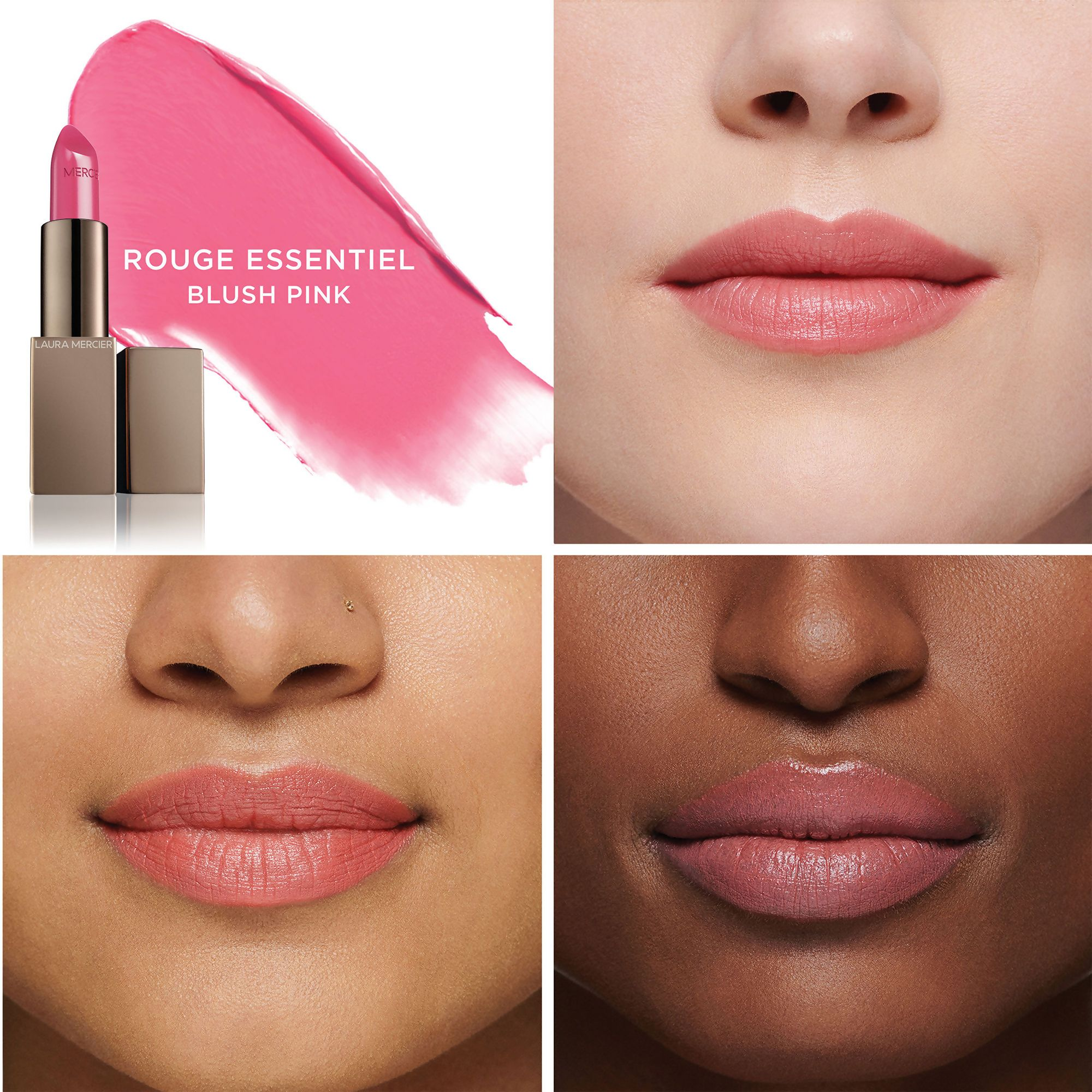 Laura Mercier Rouge Essentiel Silky Creme Lipstick - Blush Pink | Grocsy