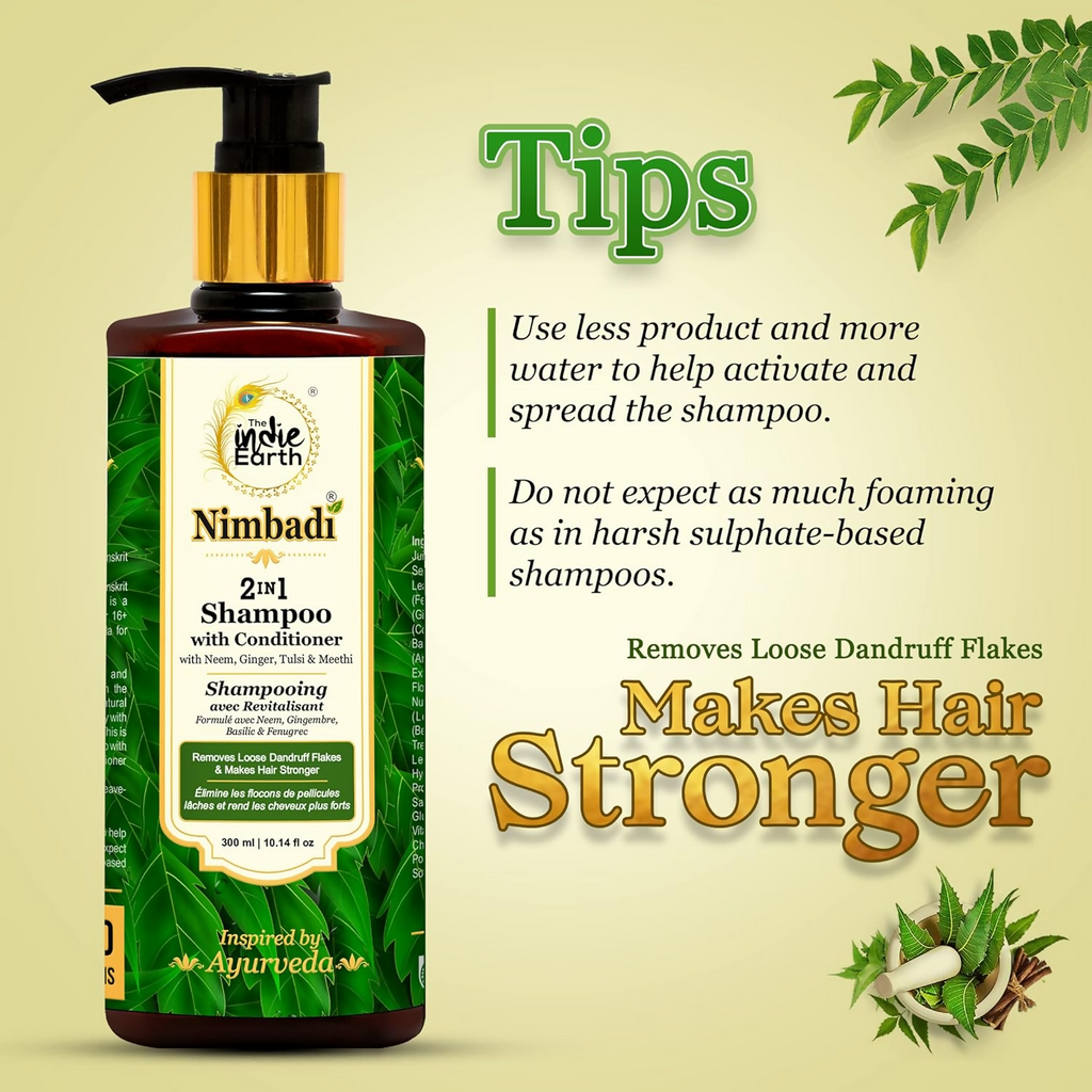 The Indie Earth Nimbadi 2-in-1 Shampoo with Conditioner for Healthy Hairs | Grocsy
