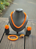 Inhanns Rangshine 4-In-1 Crystal Glam Set - Handmade - Orange | Grocsy