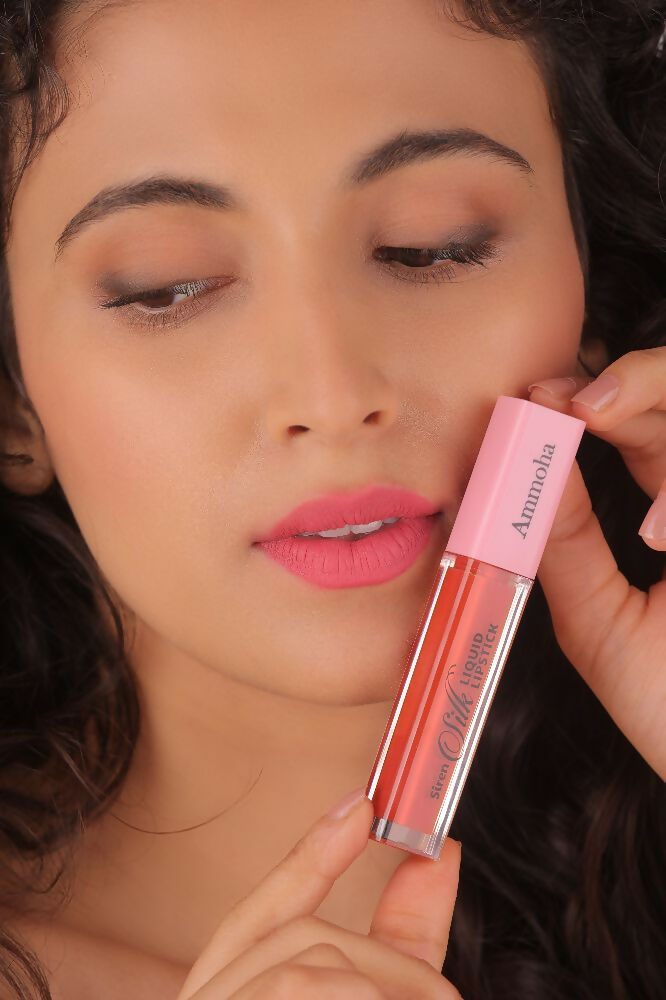 Ammoha Cosmetics Long-Lasting, Matte-Finished Spring Flamingo Color Liquid Lipstick | Grocsy